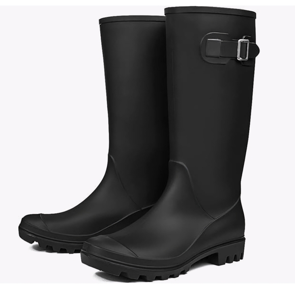 Best Offer...DKSUKO Women's Tall Waterproof Rain Boots Size 8 - Picture 2 of 12
